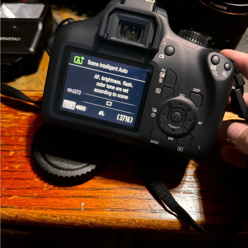 Canon Black Digital Camera Professional Setup